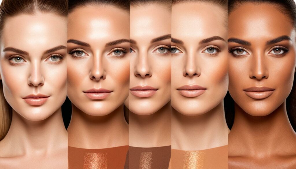 Inclusive Beauty Bronzer Shade Range