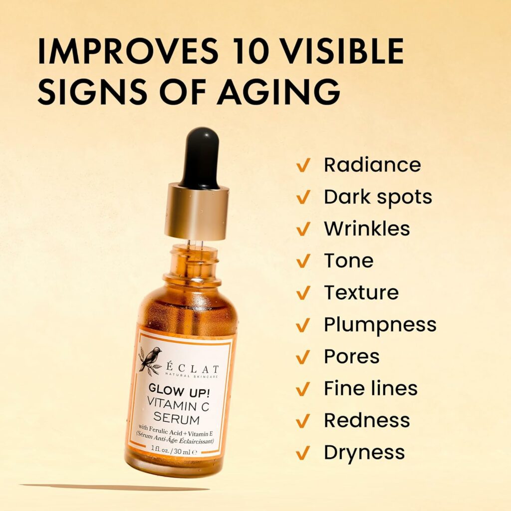 Vitamin C Face Serum - Dark Spot Remover Facial Serum, Vit C Serum with Hyaluronic Acid, Ferulic Acid,  Vit E - Anti Aging and Skin Brightening Serum, Pure Vitamin C Serum Skin Care