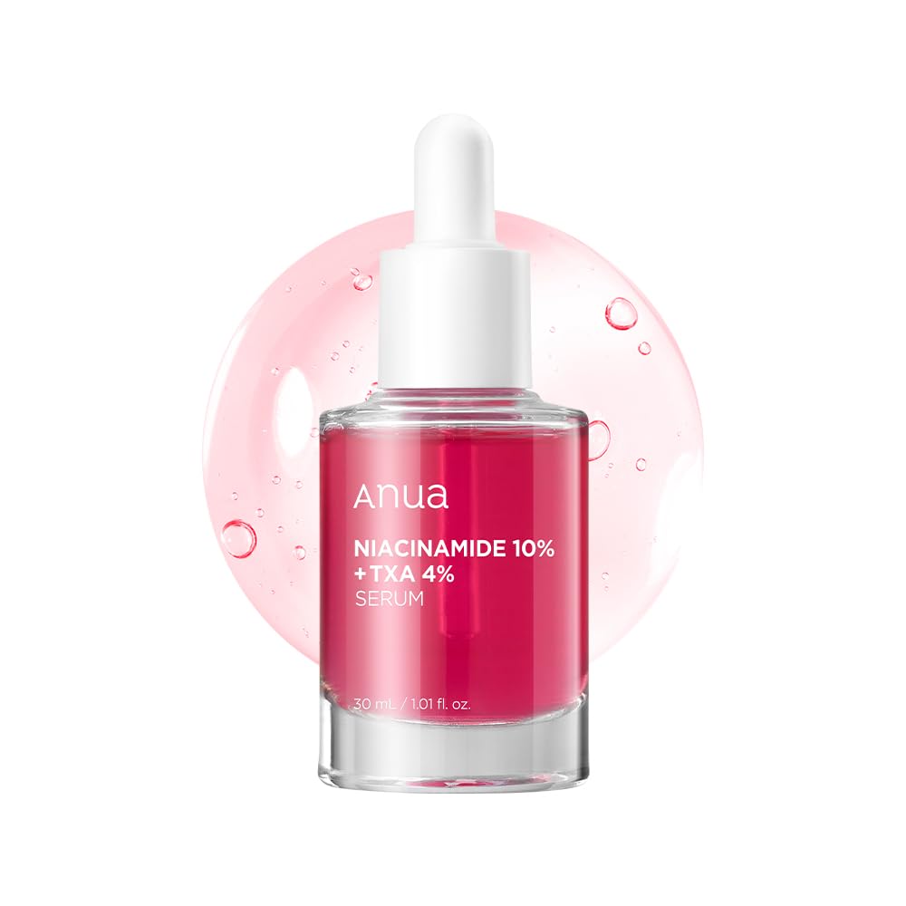 Anua 10% Niacinamide+ 4% Tranexamic Acid Serum, Ceramide, Hyaluronic Acid, Vitamin B12 natural color, for Sensitive skin, Korean Glass Skin, Fragrance-Free (30ml /1.01 fl.oz.)