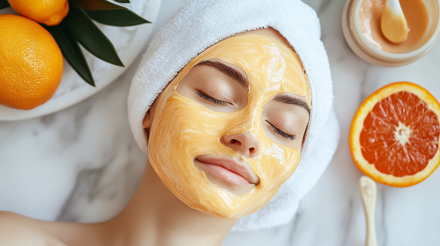 a young woman enjoying Kojic Acid in Skincare