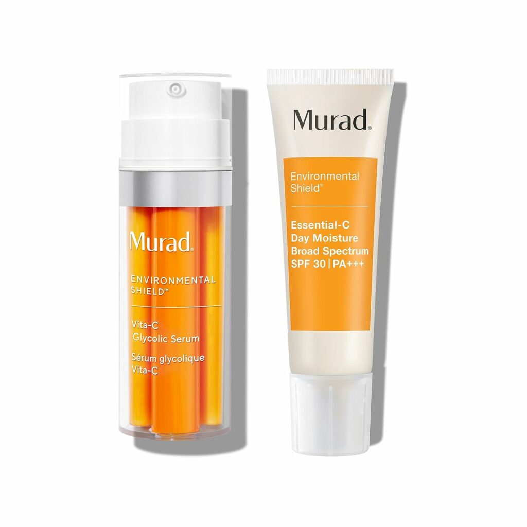 Murad 90-Day Rapid Brightening Kit - Essential-C Cleanser, Vita-C Glycolic Serum, Essential-C Day Moisture SPF 30, Vita-C Eyes Dark Circle,  Multi-Vitamin Infusion Oil ($350 Value)